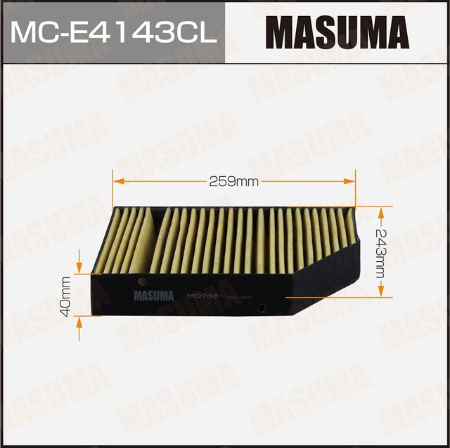 Салонный фильтр AC0197C MASUMA угольный MERCE. Артикул MCE4143CL