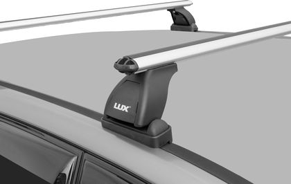 Багажник на крышу LUX на штатные места для Mazda 6 II седан 2007-2012 (Аэродинамические дуги). Артикул 842068+698874