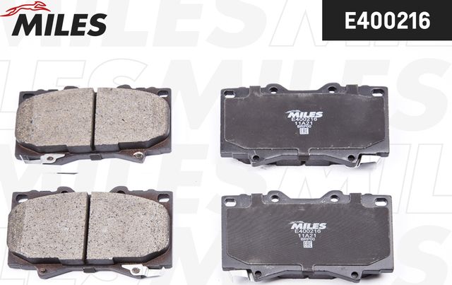 Тормозные колодки Miles (Low-Metallic). Артикул E400216