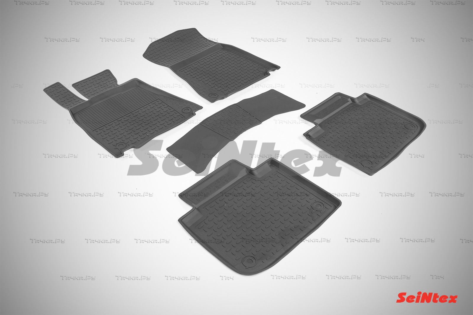 Коврики резиновые Seintex с высоким бортиком для салона Lexus GS IV 2012-2026. Артикул 86500