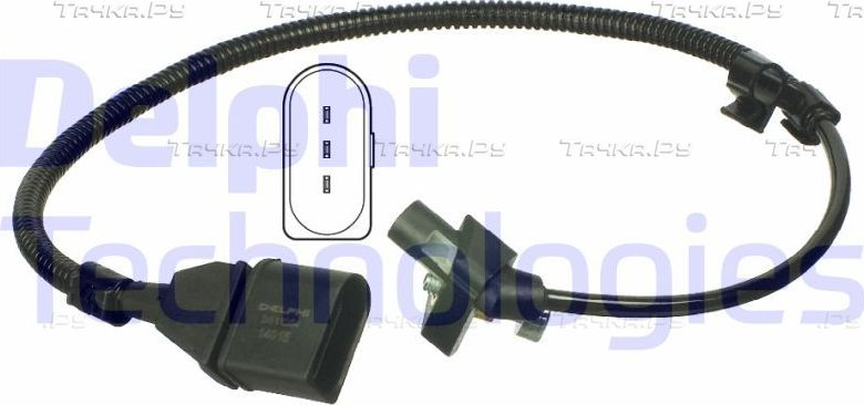 Датчик положения коленвала Delphi для Skoda Octavia Tour 2000-2010. Артикул SS11054