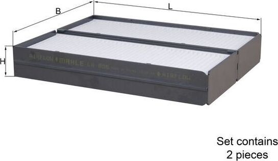 Салонный фильтр Mahle. Артикул LA 896/S