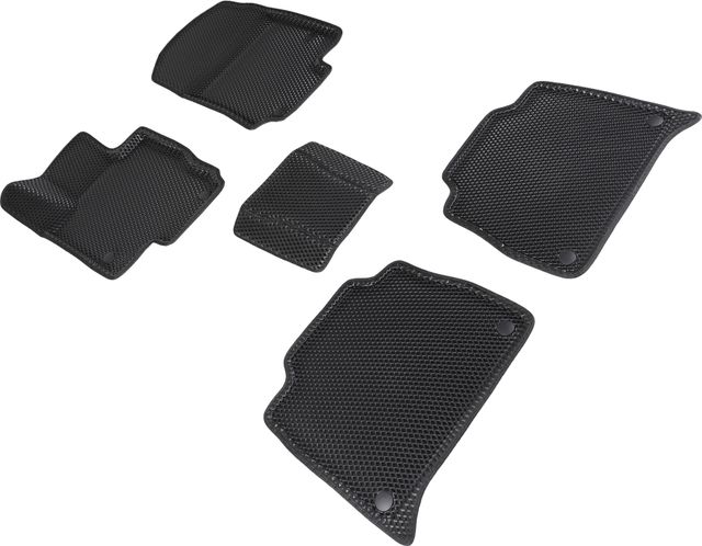 Коврики Seintex 3D EVA ромб для салона Mercedes-Benz GLE-Class W167 II 2018-2026 ЧЕРНЫЕ. Артикул 95614