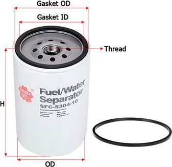 Топливный фильтр-сепаратор Sakura. Артикул SFC-5304-10