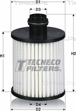 Масляный фильтр  Tecneco Filters для Opel Corsa E 2014-2019. Артикул OL2156E