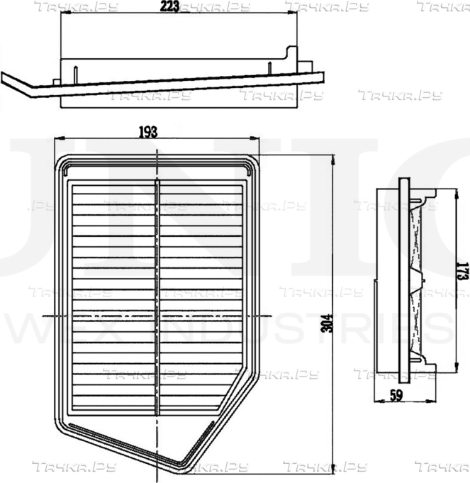 Фильтр воздушный (Unio). Артикул FLT-10084