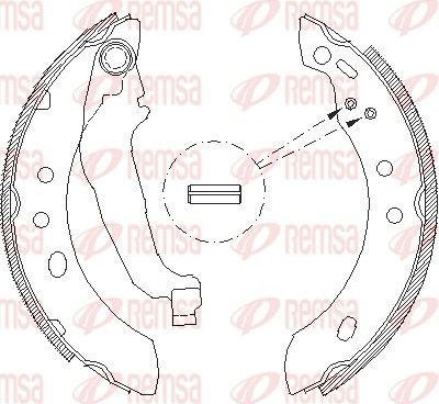 Тормозные колодки Remsa. Артикул 4394.00