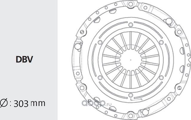 Корзина сцепления ISUZU Elf,NPR,NQR (300мм) VALEO PHC Valeo. Артикул ISC24