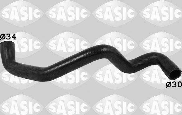 Патрубок радиатора (системы охлаждения) Sasic левый нижний для Peugeot 307 I 2000-2009. Артикул 3400252