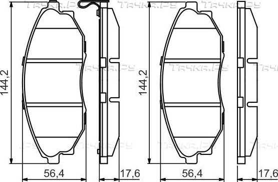 Тормозные колодки Bosch. Артикул 0 986 495 353