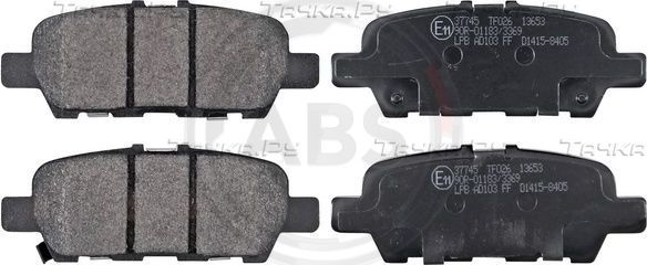 Тормозные колодки ABS задние для Infiniti QX60 I 2013-2026. Артикул 37745