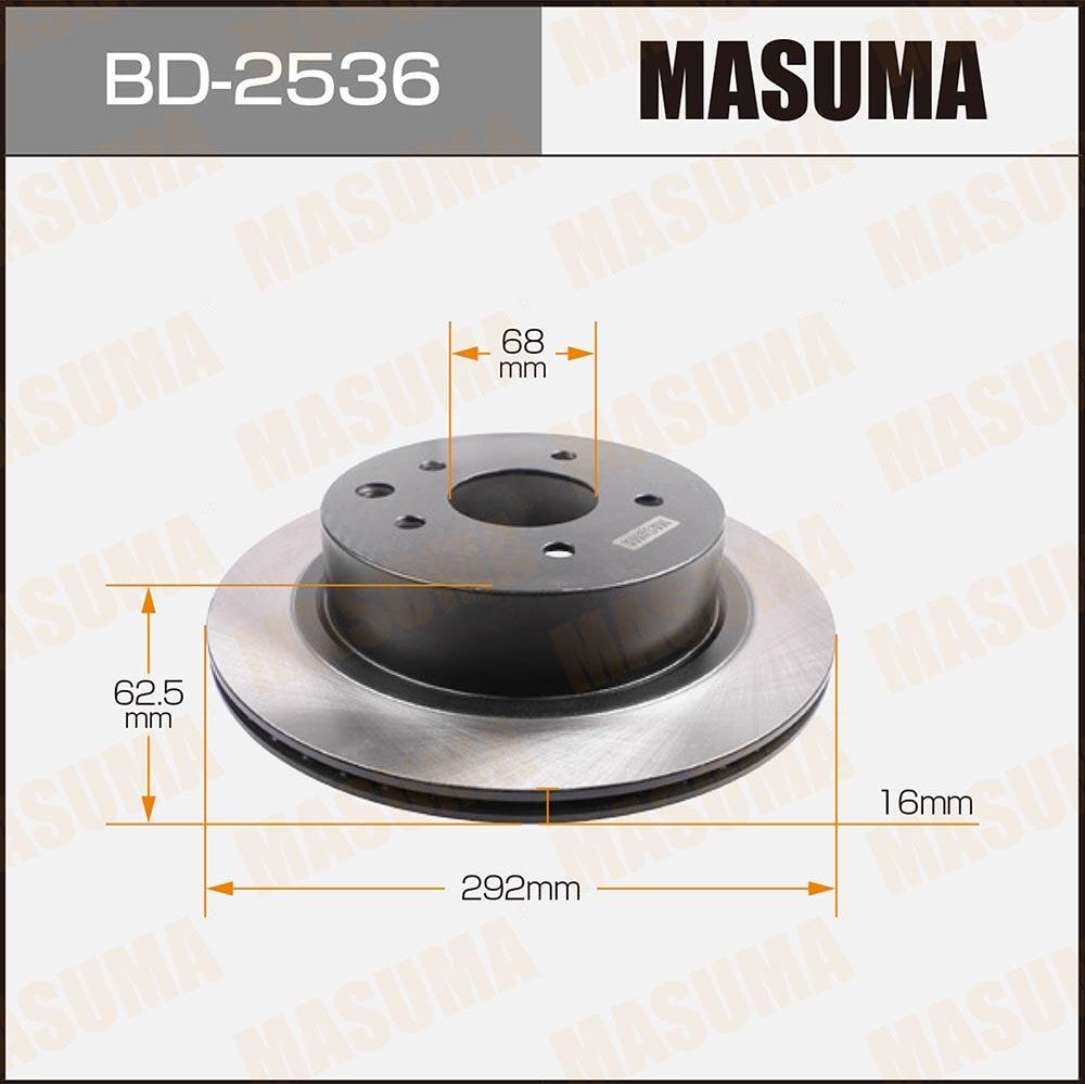 Тормозной диск Masuma. Артикул BD-2536