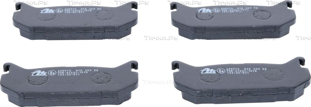 Тормозные колодки ATE задние для Mazda 626 IV (GE) 1991-1997. Артикул 13.0460-5973.2