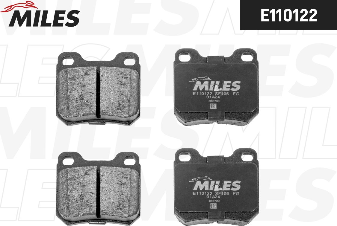 Тормозные колодки Miles (Semi-Metallic). Артикул E110122