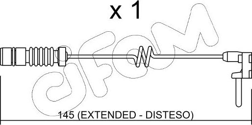 Датчик износа тормозных колодок  Metelli. Артикул SU.161
