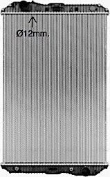 Радиатор охлаждения двигателя AVA. Артикул ME2200N