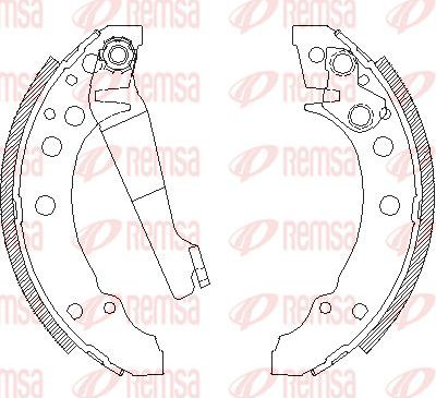 Тормозные колодки Remsa. Артикул 4045.00