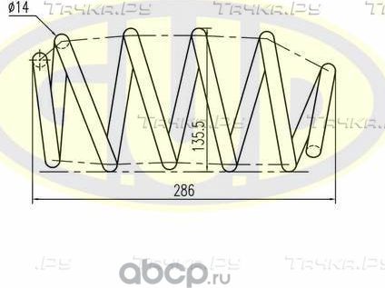 Пружина подвески G.U.D.. Артикул GCS217002