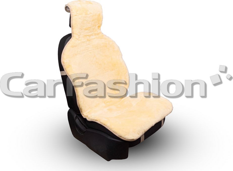 Накидки универсальные CarFashion Muton Pro Front из натурального меха на передние сидения авто, цвет Бежевый. Артикул 22549