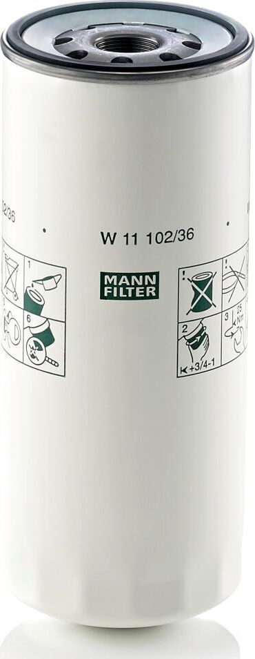 Масляный фильтр Mann-Filter. Артикул W 11 102/36