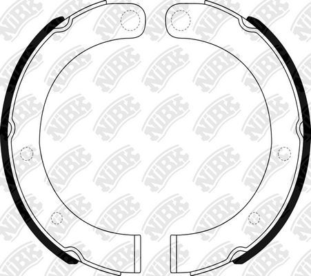 Тормозные колодки (стояночная тормозная система) NiBK. Артикул FN6600