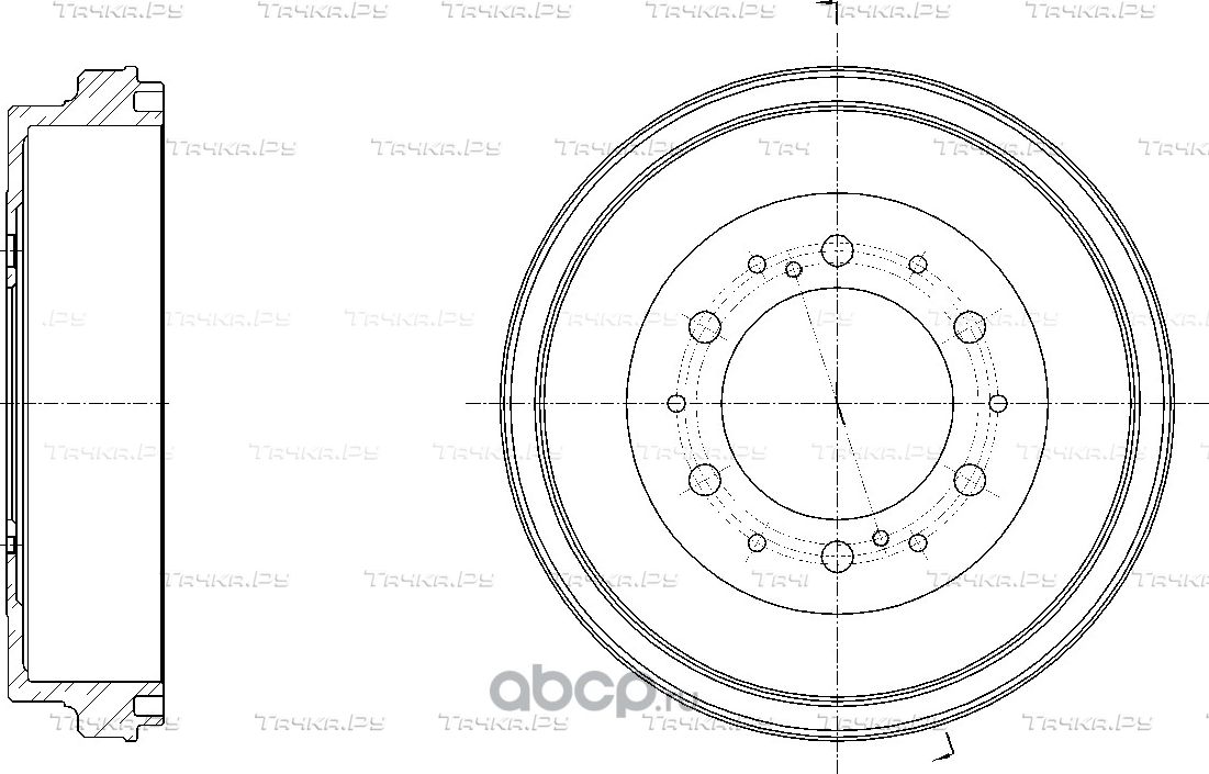 Барабан тормозной (G-Brake). Артикул GD06641