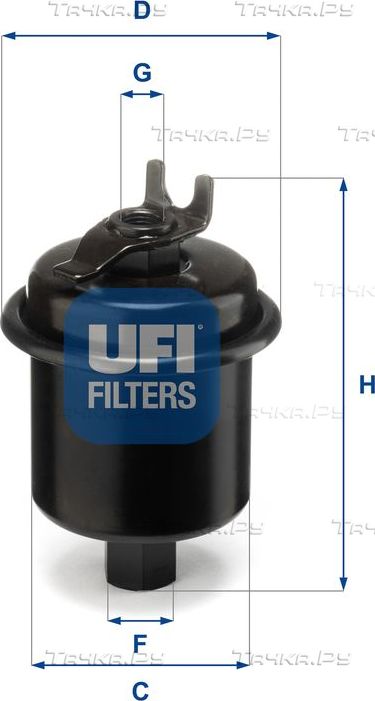 Топливный фильтр UFI для Honda Shuttle I 1995-2002. Артикул 31.621.00