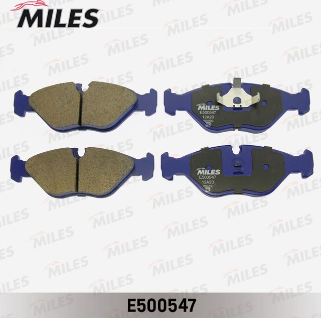 Тормозные колодки Miles (Керамика) передние для Saab 9000 I 1984-1998. Артикул E500547