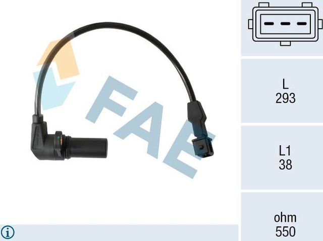 Датчик положения коленвала FAE. Артикул 79480