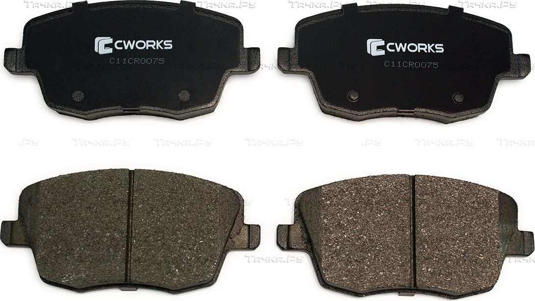 Тормозные колодки Cworks передние для Skoda Fabia II 2006-2014. Артикул C11CR0075