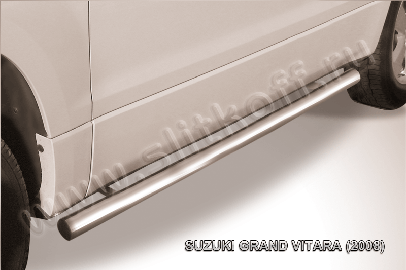 Пороги Slitkoff труба d76 для Suzuki Grand Vitara III 3-дв. 2008-2012. Артикул SGV3D08010