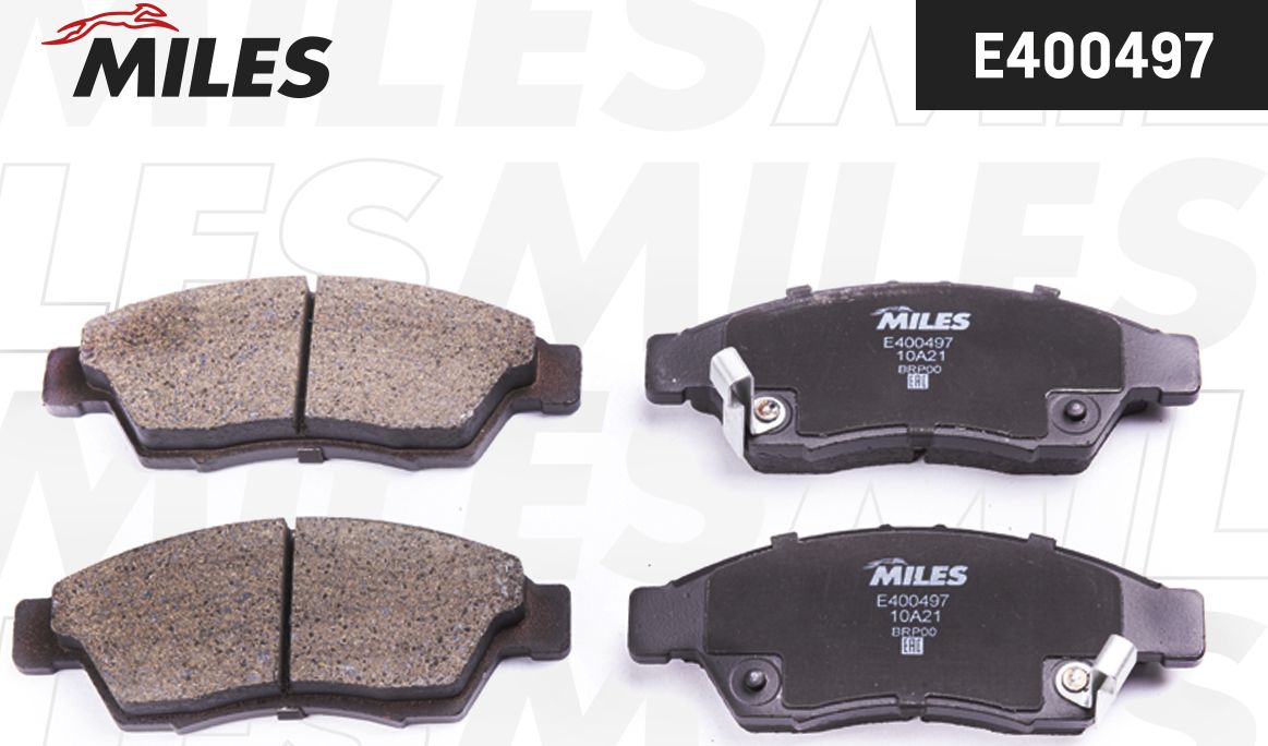 Тормозные колодки Miles (Low-Metallic). Артикул E400497