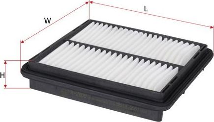 Воздушный фильтр Sakura для ЗАЗ Sens 2004-2009. Артикул A-2909