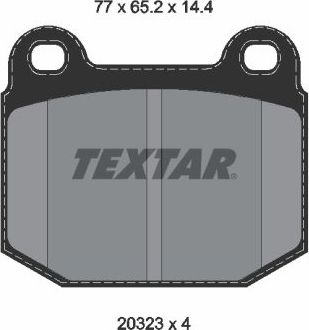 Тормозные колодки Textar. Артикул 2032306