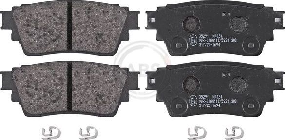 Тормозные колодки ABS. Артикул 35291