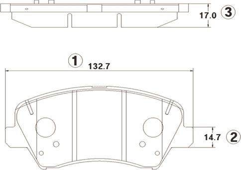 Тормозные колодки CTR. Артикул GK1414