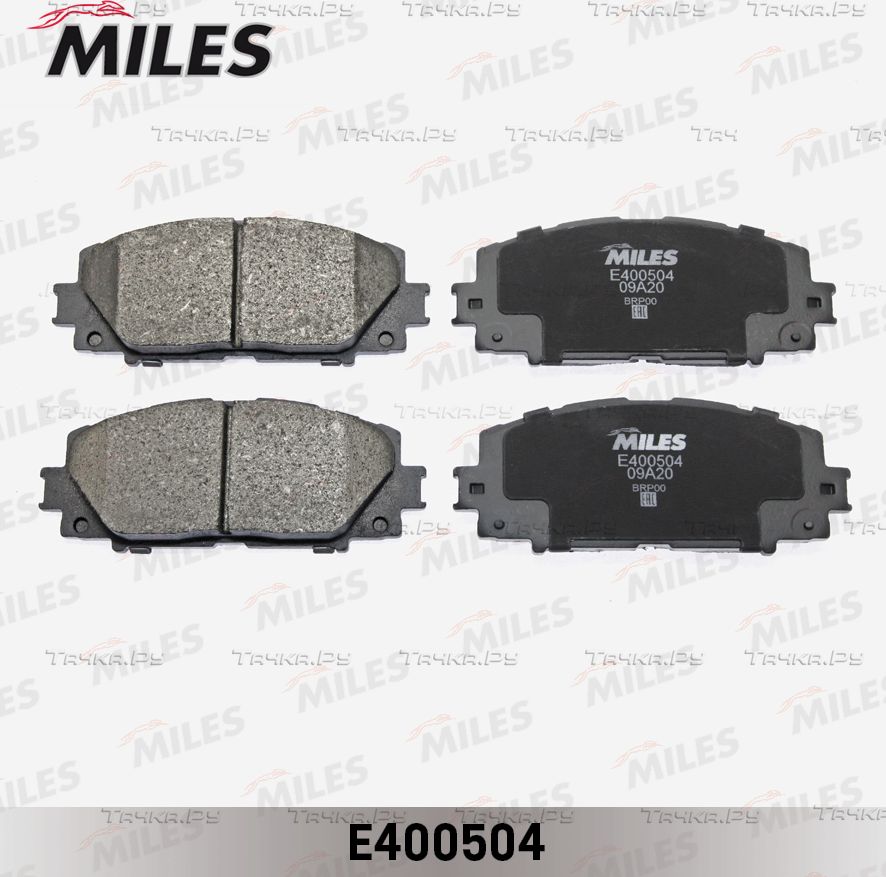 Тормозные колодки Miles (Low-Metallic) для Toyota Premio II (T26) 2007-2012. Артикул E400504