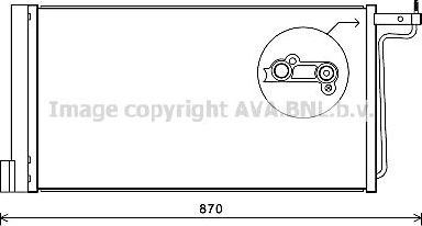 Радиатор кондиционера (конденсатор) AVA (алюминий). Артикул FD5485D