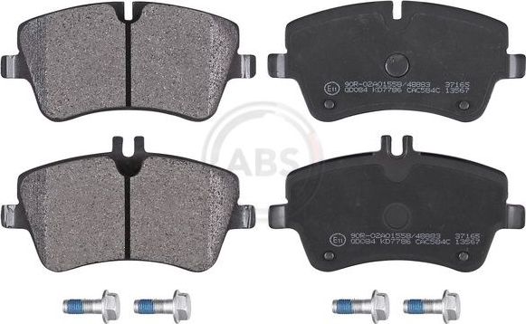 Тормозные колодки ABS передние для Mercedes-Benz C-Класс II (W203, CL203) 2000-2008. Артикул 37165