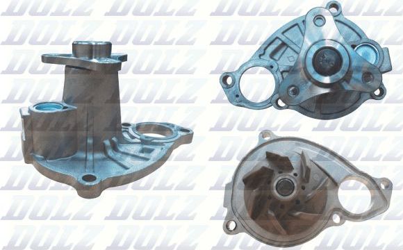 Помпа (водяной насос) Dolz для BMW 8 II (G14/G15/G16) 2018-2020. Артикул B262