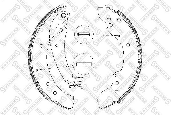 Тормозные колодки Stellox. Артикул 729 100-SX