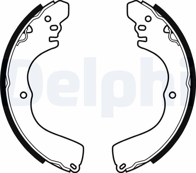 Тормозные колодки Delphi задние для Mitsubishi Space Wagon III 1998-2004. Артикул LS2074