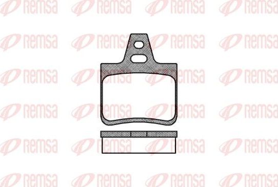 Тормозные колодки Remsa задние для Citroen XM II 1994-2000. Артикул 0102.10