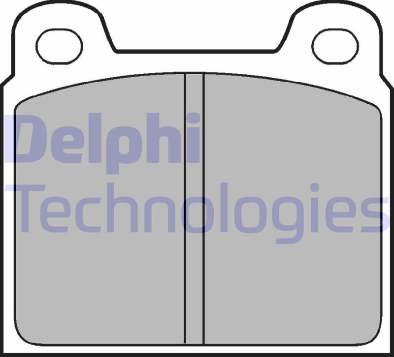 Тормозные колодки Delphi (Low-Metallic). Артикул LP61
