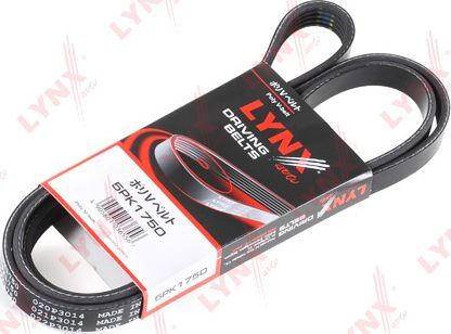 Приводной ремень поликлиновой LYNXauto для Nissan Kubistar X76 2003-2026. Артикул 5PK1750