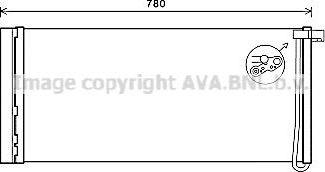 Радиатор кондиционера (конденсатор) AVA (алюминий). Артикул PR5083D
