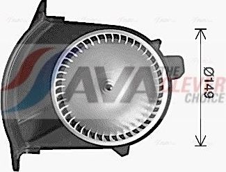 Вентилятор, мотор печки (отопителя) салона AVA для Mercedes-Benz Citan 2012-2026. Артикул RT8655