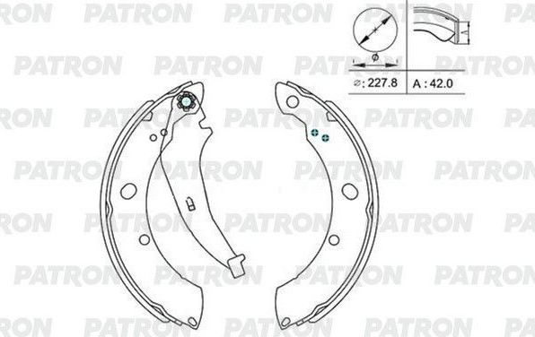 Тормозные колодки Patron. Артикул PSP015