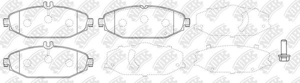 Тормозные колодки NiBK. Артикул PN0574W
