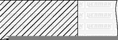 Поршневые кольца Yenmak. Артикул 91-09131-000